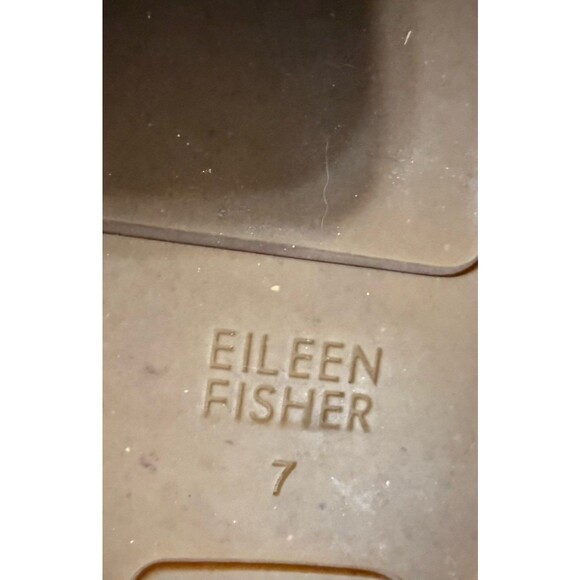 Eileen Fisher Womens Lala Espadrille Flat Size 7 Brown Leather Ankle Strap - Picture 10 of 10